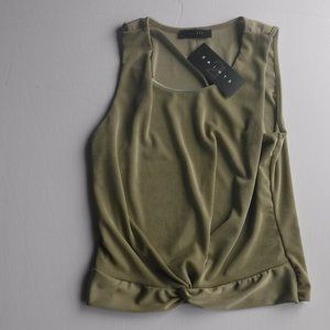 Saints 21 Olive Green Sleeveless Women's Top size L New with Tags